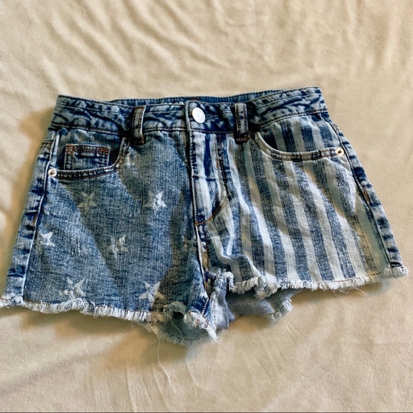 High Rise Jean Shorts - Picture 1 of 4